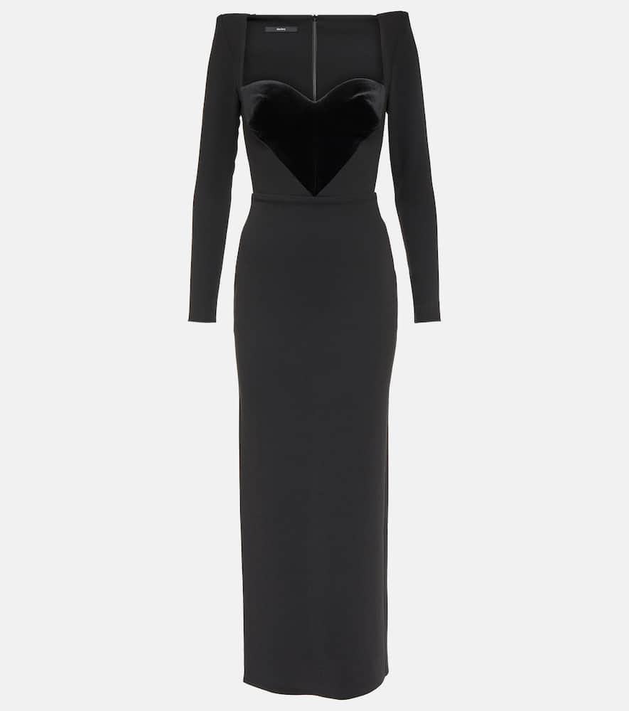 Lyndon Crêpe Midi Dress In Black Product Image