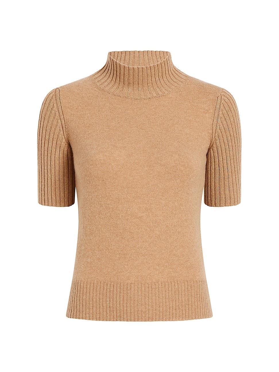 Womens Cecil Cashmere Short-Sleeve Sweater product image