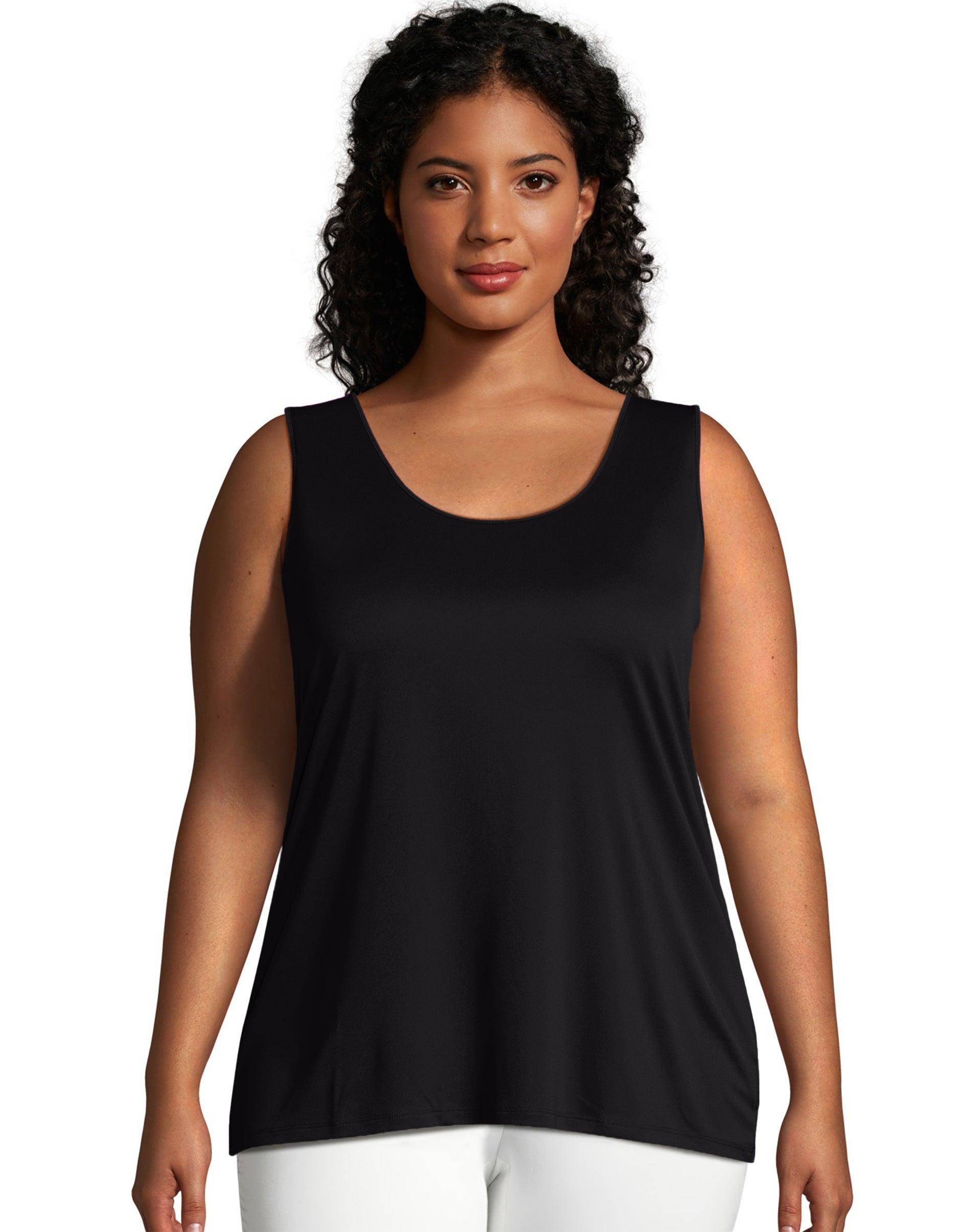 Hanes Just My Size Cool DRI Womens Tank (Plus ) Process Blue 5X Product Image