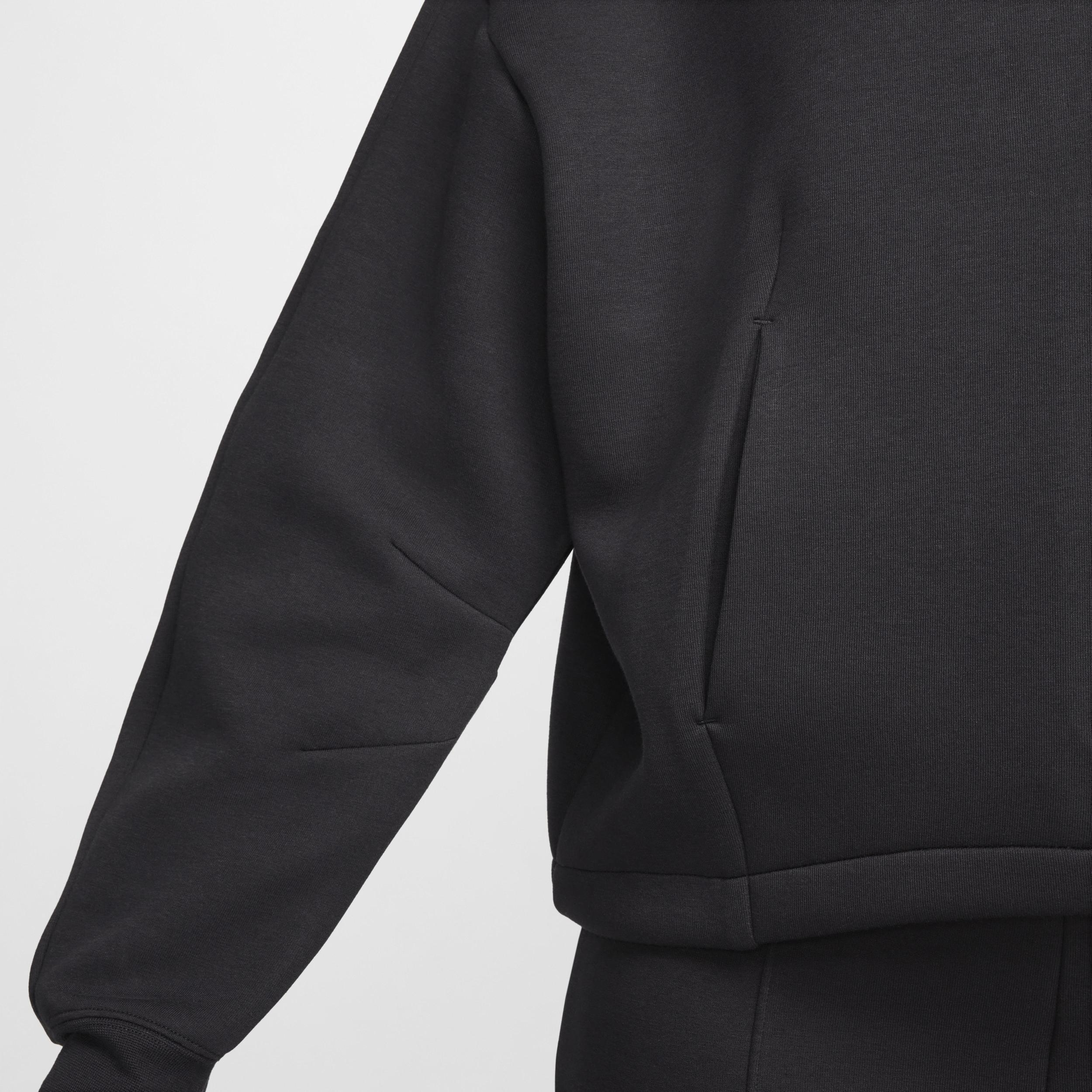 Nike Womens Nike NSW Tech Fleece OS Hoodie - Womens Black/Black Product Image