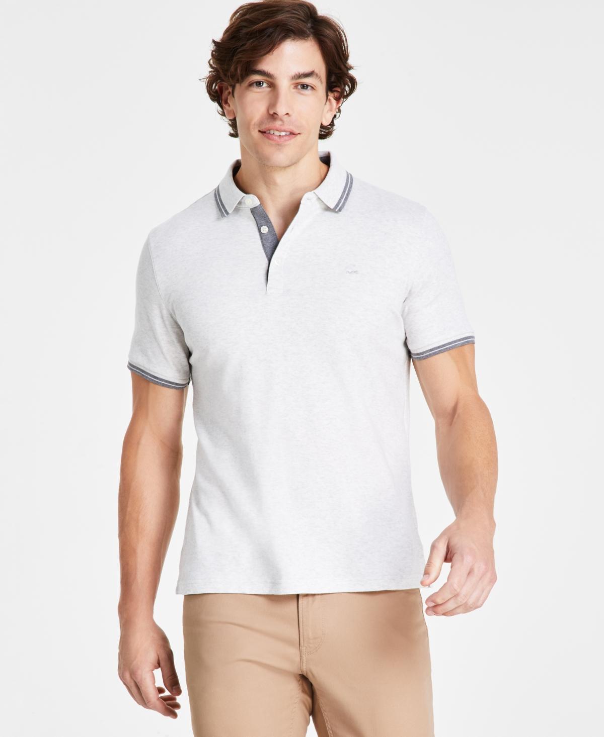 Michael Kors Men's Greenwich Polo Shirt White Size Small Product Image