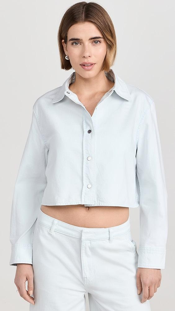 Vince Spring Twill Cropped Shirt | Shopbop product image