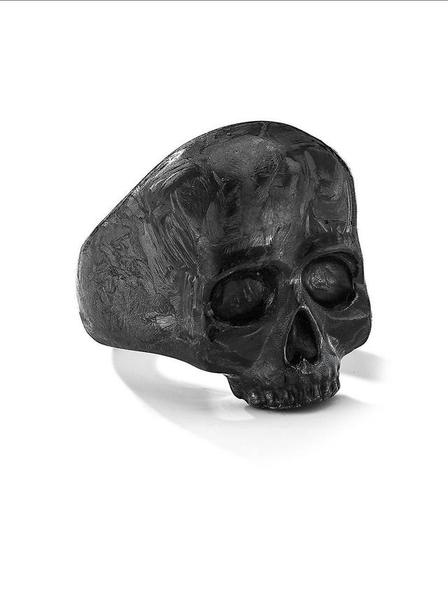 Mens Memento Mori Skull Ring in 18K Yellow Gold Product Image