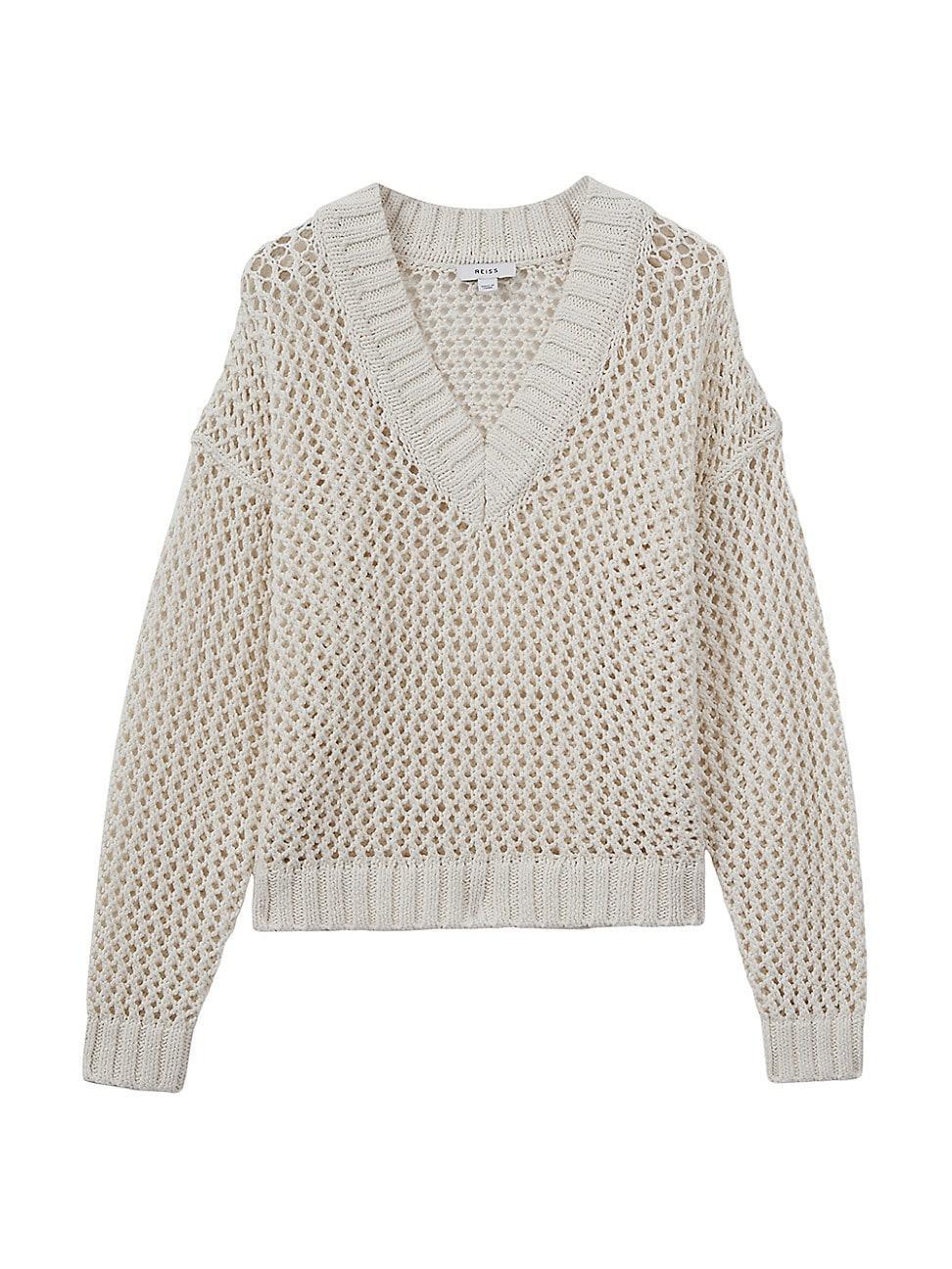 Womens Larissa Linen-Cotton Sweater Product Image