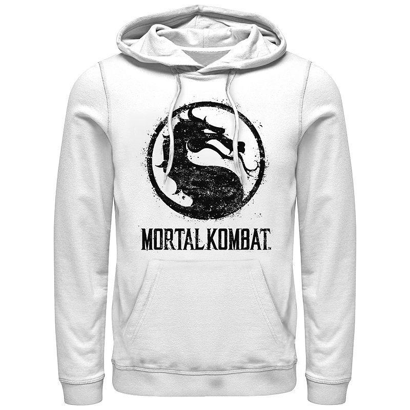 Mens Mortal Kombat Splatter Logo Graphic Hoodie Product Image