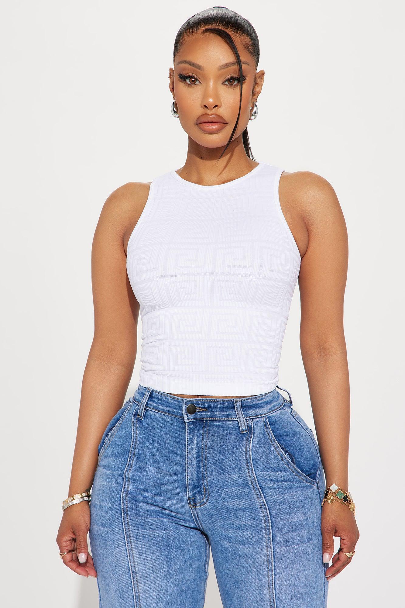 It's My Turn Tank Top - White Product Image