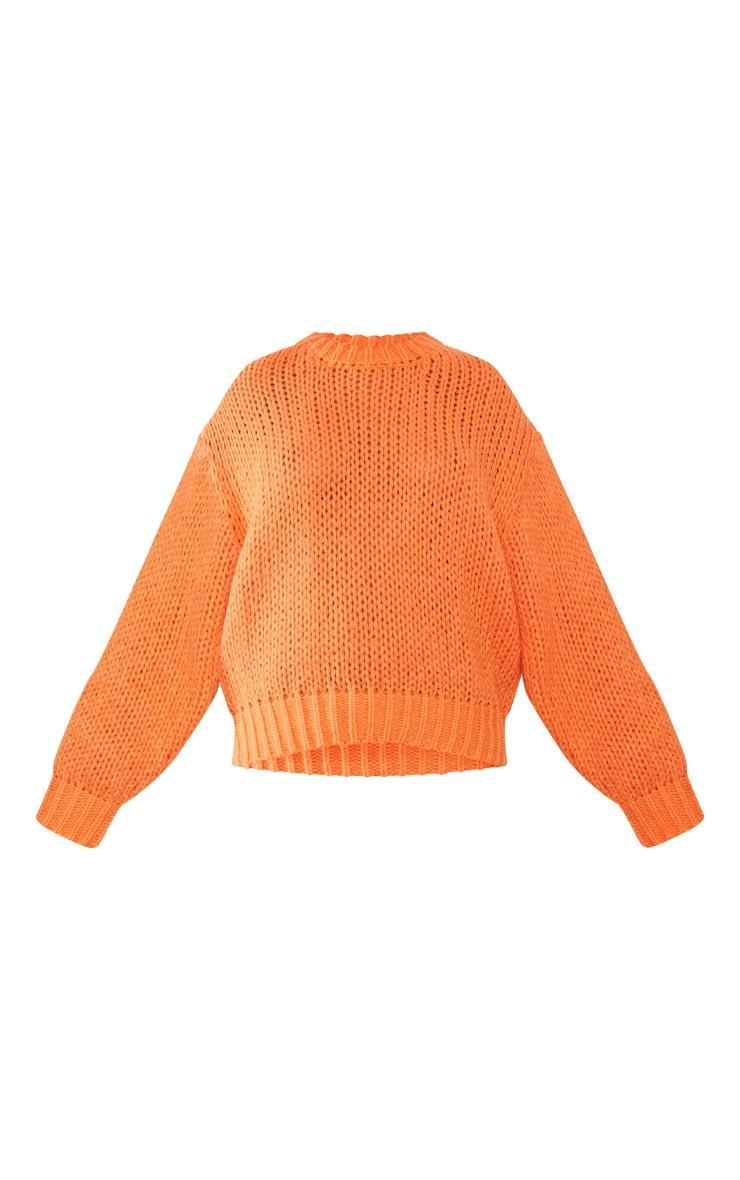 Orange Super Chunky Oversized Sweater Product Image