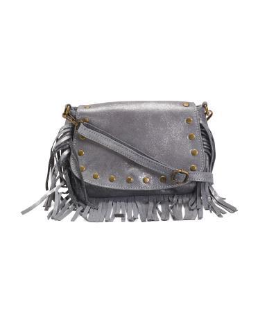 Leather Fringe Crossbody for Women Product Image