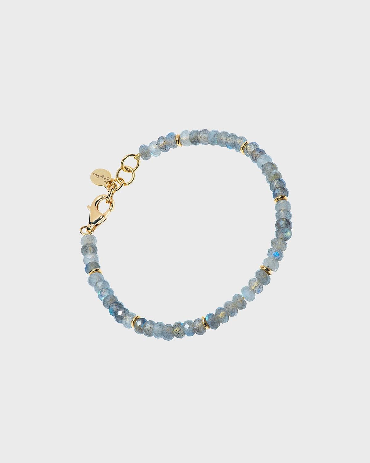 Mens Labradorite Beaded Bracelet Product Image