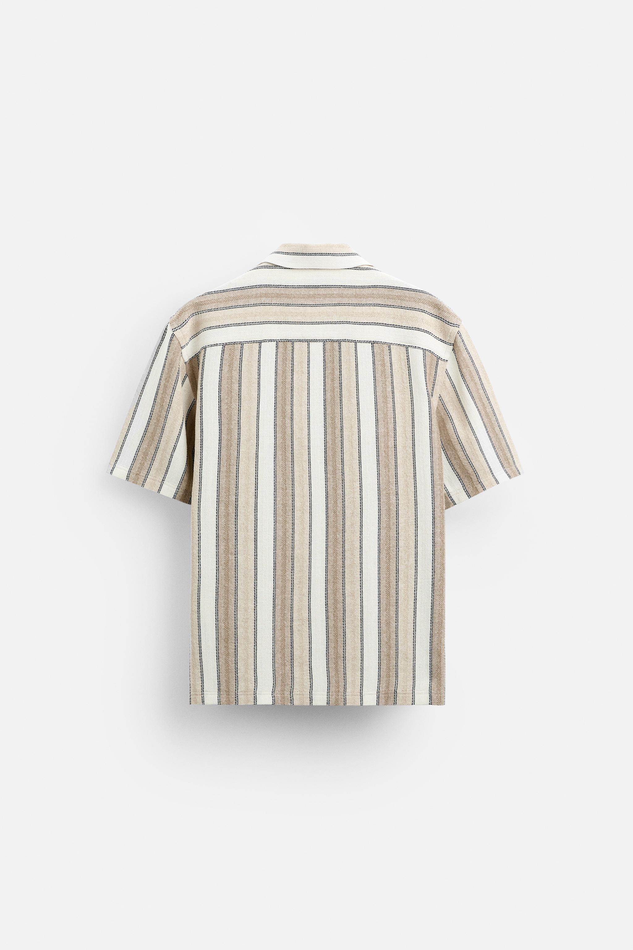 TEXTURED STRIPED SHIRT Product Image