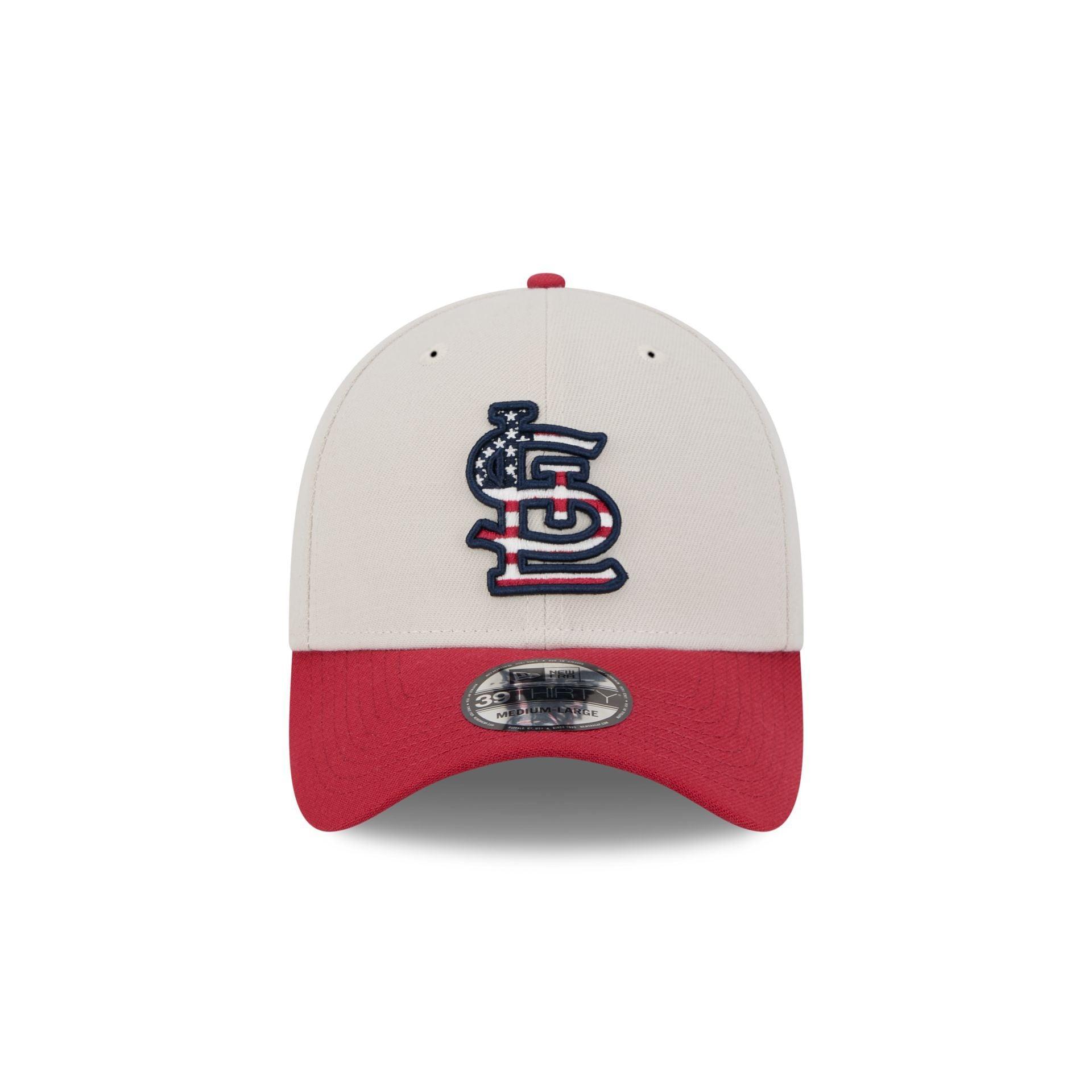 St. Louis Cardinals Independence Day 2024 39THIRTY Stretch Fit Hat Male Product Image