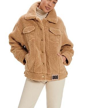 Womens Frankie Faux Shearling Trucker Jacket Product Image