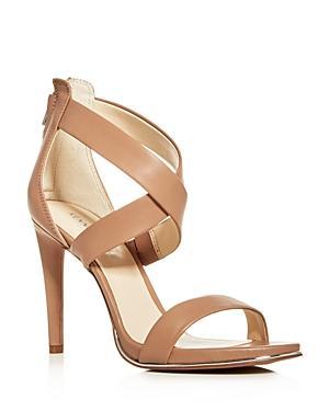 Kenneth Cole Womens Brooke Leather Crisscross High-Heel Sandals Product Image