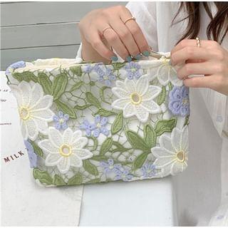 Floral Lace Makeup Pouch Product Image