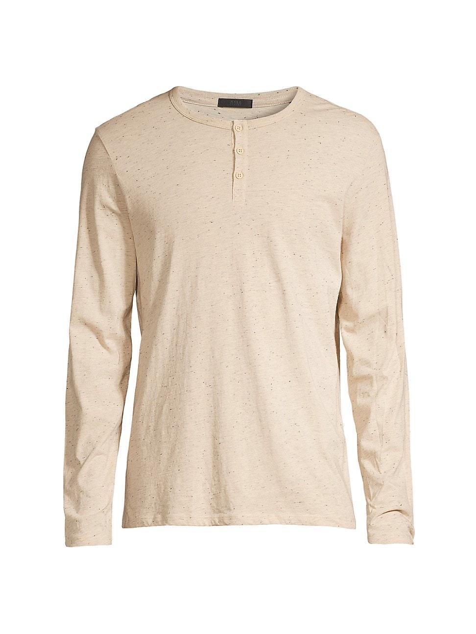 Mens Stretch Cotton Henley Shirt Product Image