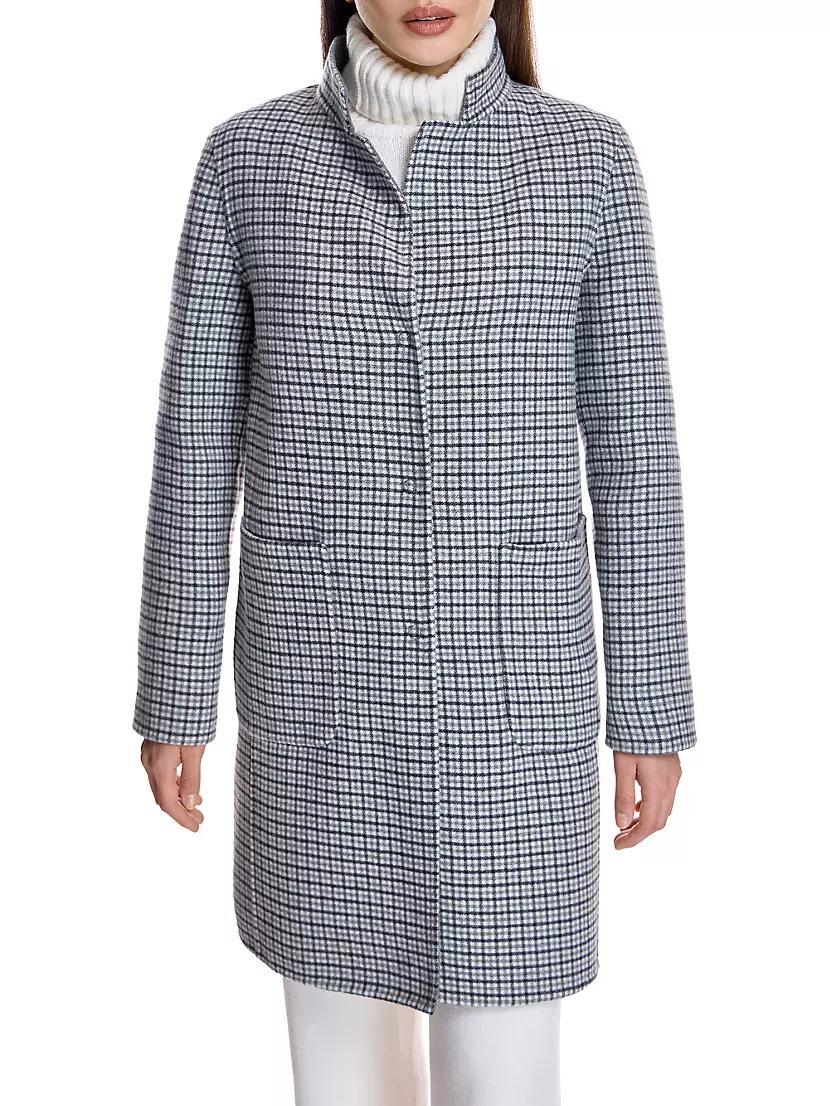 Reversible Microcheck Coat Product Image