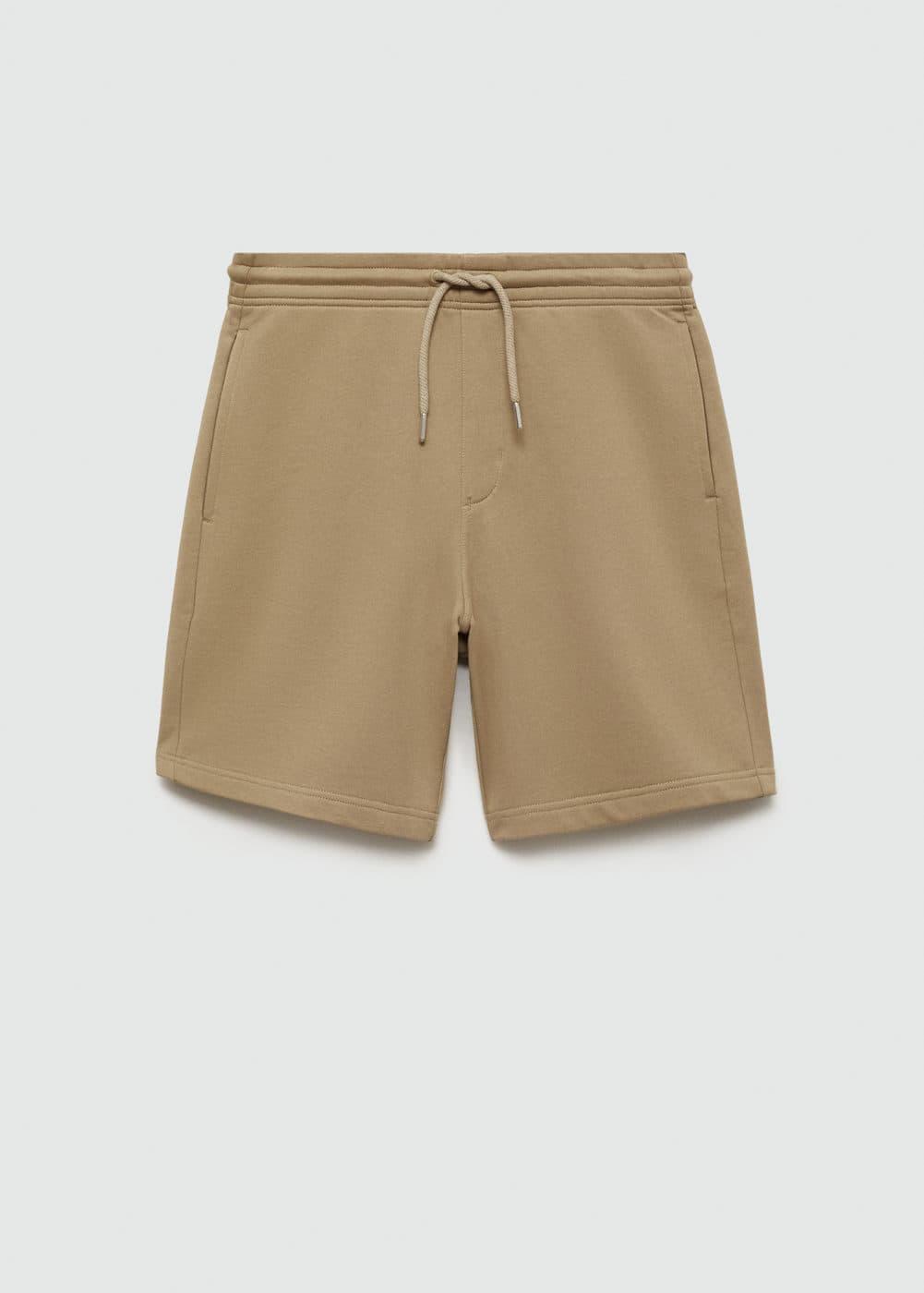 MANGO MAN - Jogger cotton Bermuda shorts sandMen Product Image