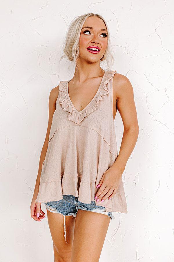 Sunshine Needed Shift Top In Warm Taupe Product Image