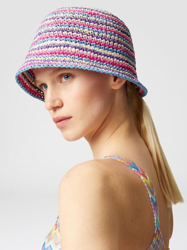 Crocheted viscose knit cloche Multicoloured | Missoni Product Image