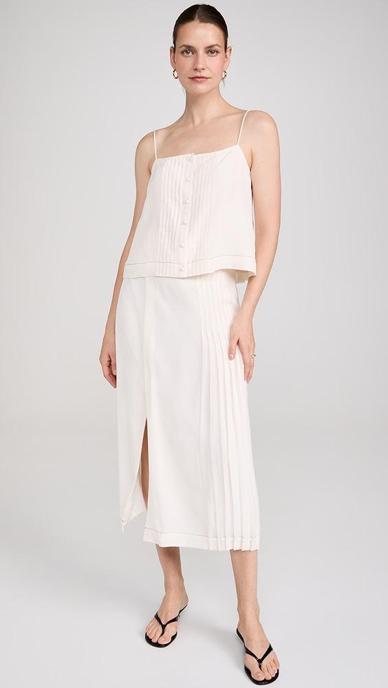 La Ligne Pleat Midi Skirt | Shopbop Product Image