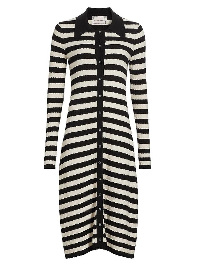 Womens Morrissey Striped Midi-Dress Product Image