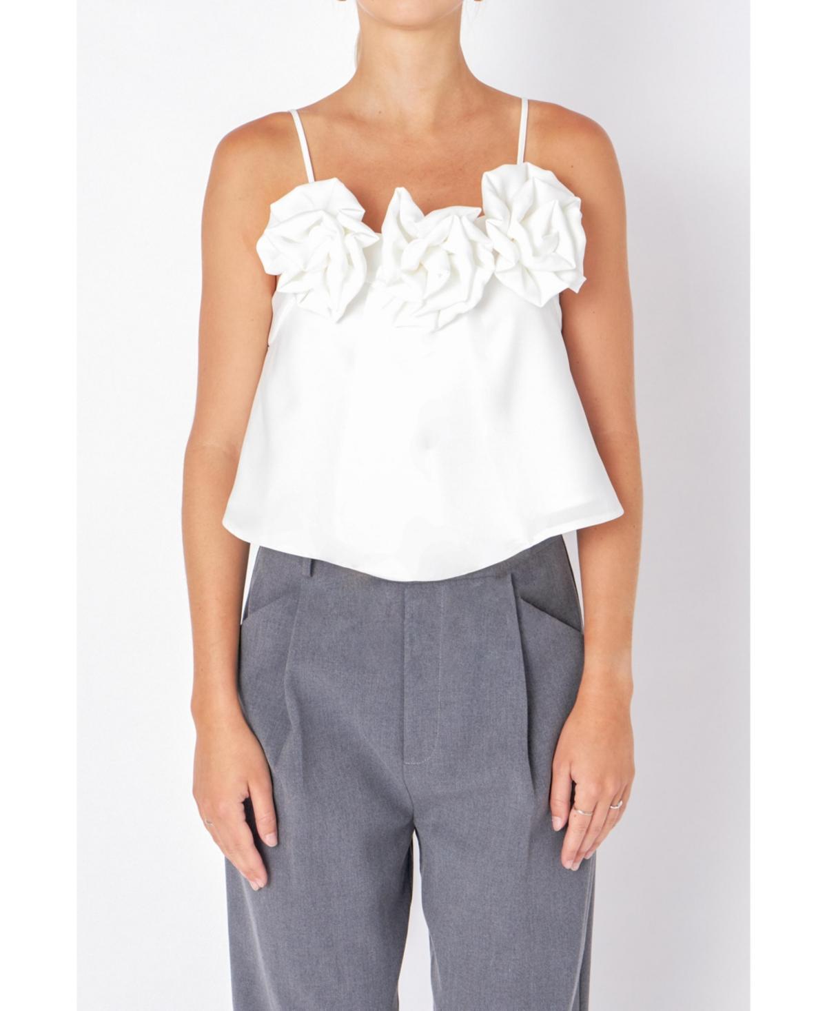 endless rose Womens Corsage Flowy Top Product Image