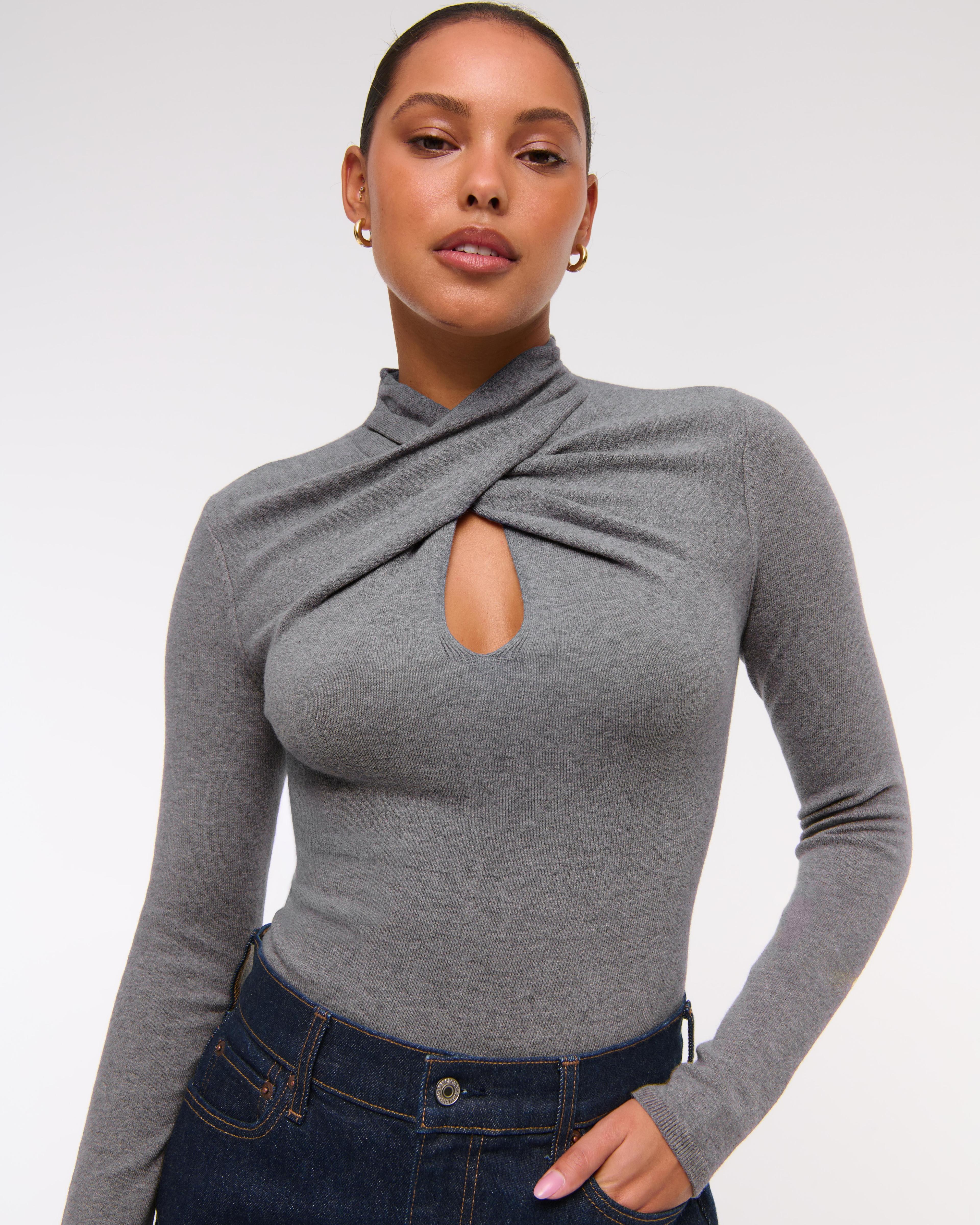 Keyhole Mini Mockneck Sweater Product Image