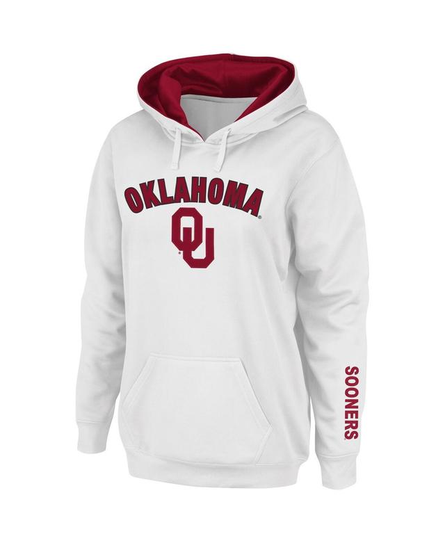 Womens Oklahoma Sooners Arch and Logo 1 Pullover Hoodie Product Image