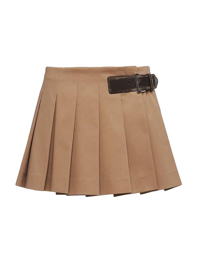 Womens Gabardine Miniskirt Product Image