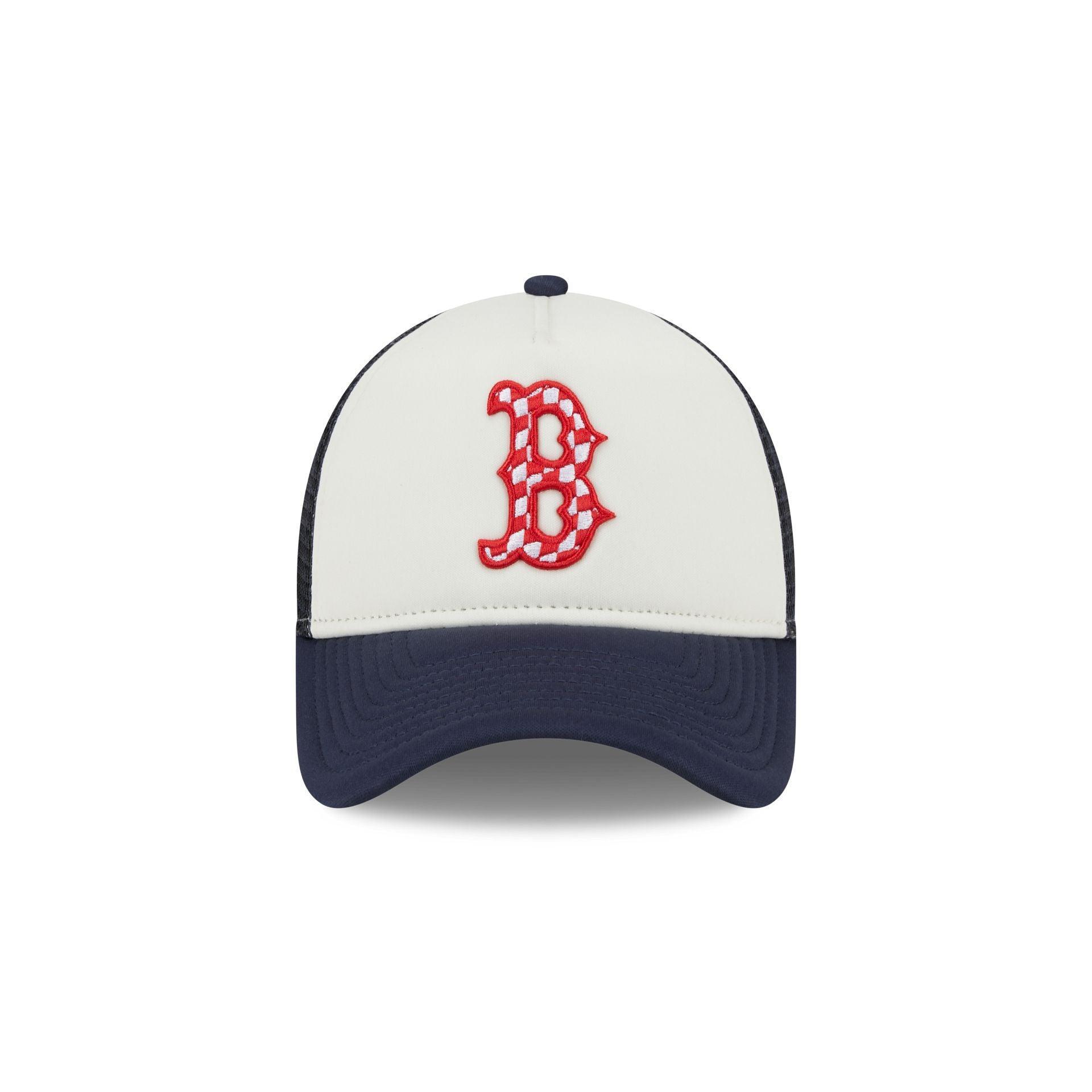 Boston Red Sox Checkered Flag 9FORTY A-Frame Trucker Hat Male Product Image