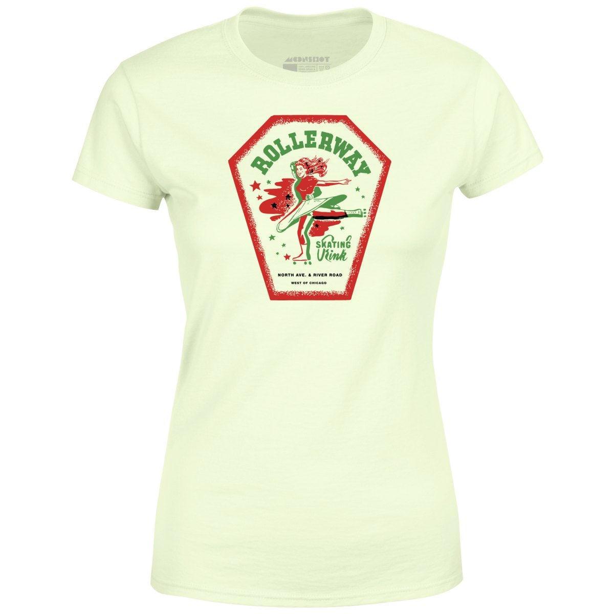 Rollerway - Chicago, IL - Vintage Roller Rink - Women's T-Shirt Female Product Image