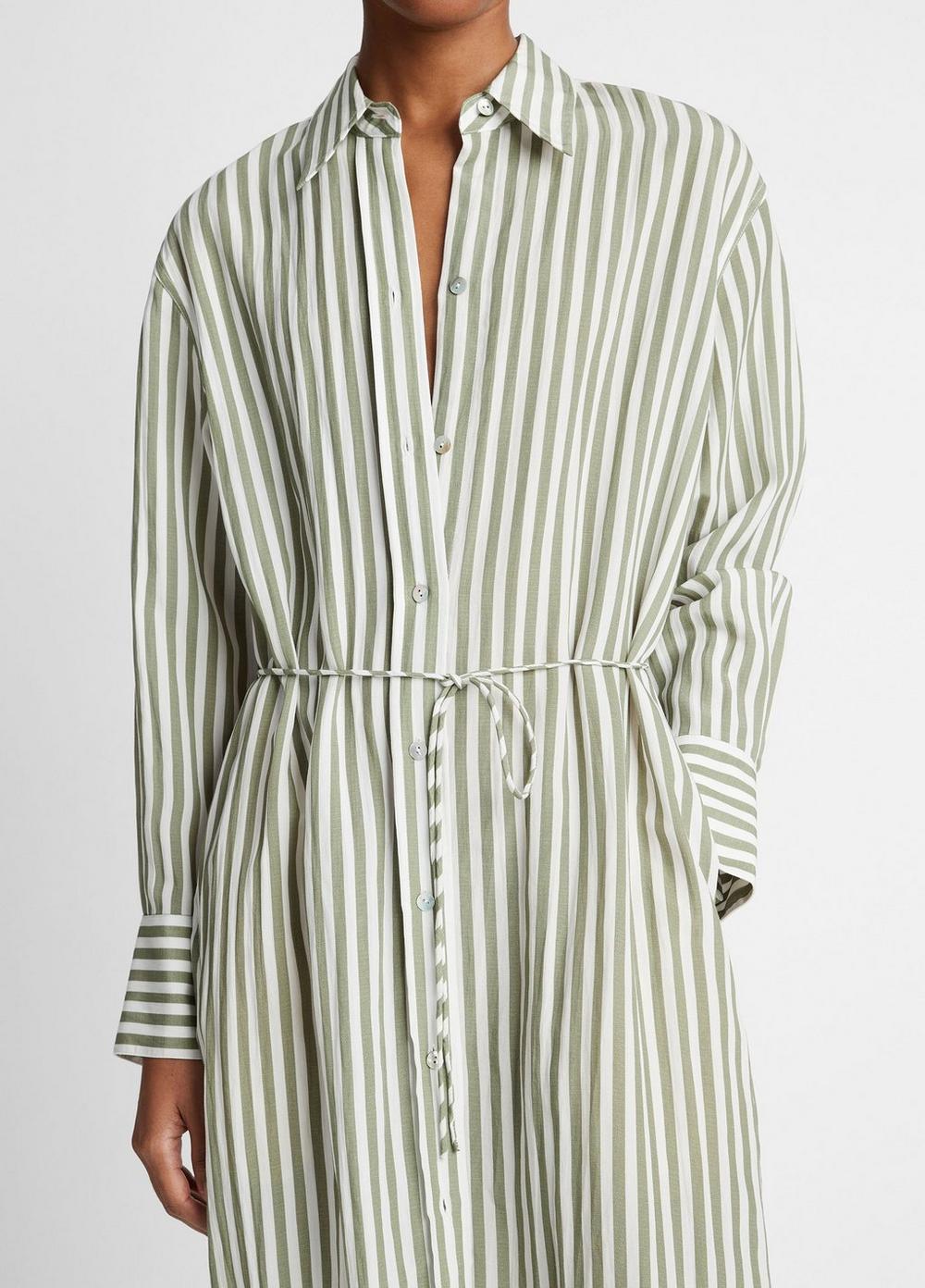 Coastal Stripe Short Shirt Dress Product Image