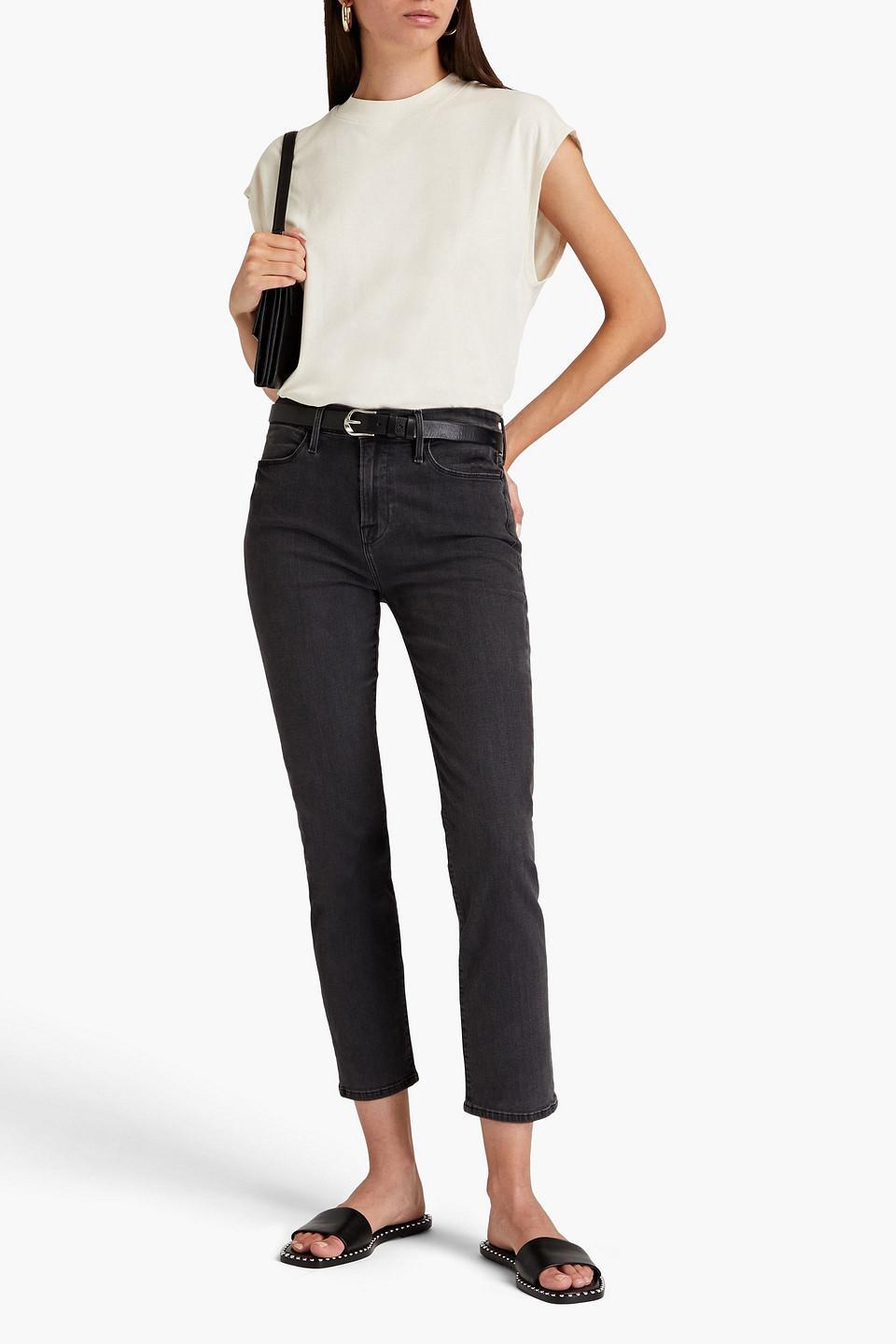 Le High Straight High-rise Straight-leg Stretch-denim Jeans In Tinsley Product Image