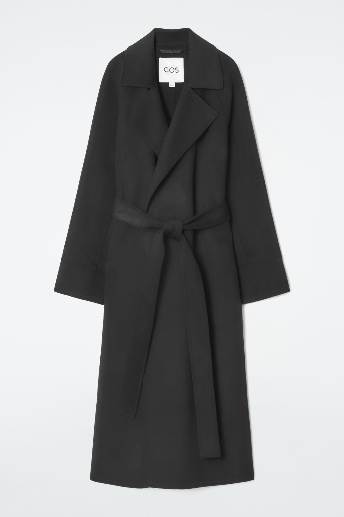 BELTED DOUBLE-FACED WOOL COAT Product Image