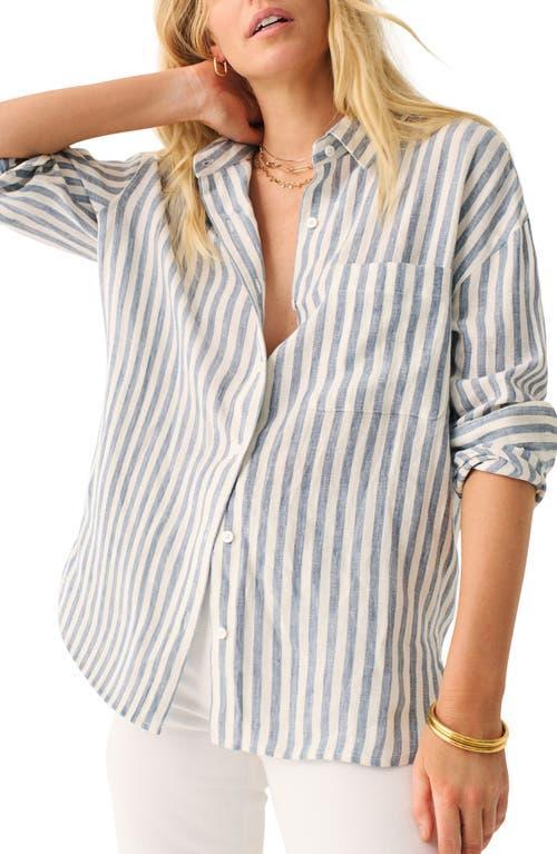 Faherty Laguna Relaxed Fit Linen Button-Up Shirt Product Image