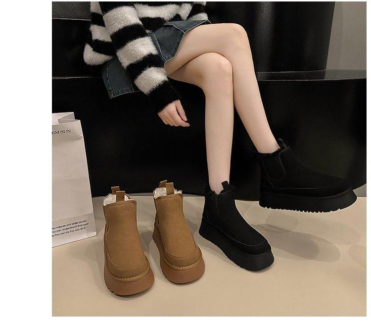 Platform Fleece Lined Ankle Snow Boots product image