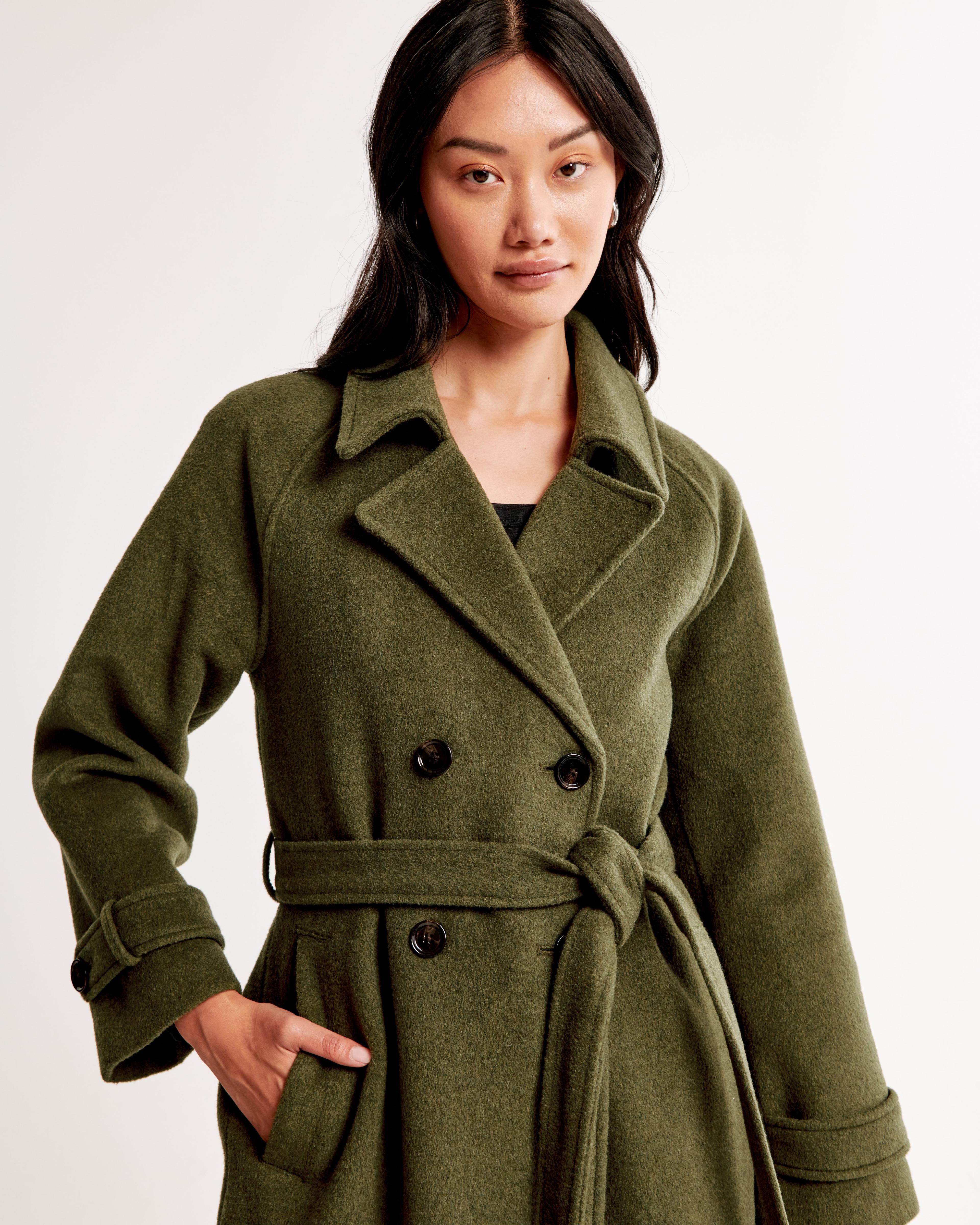 Wool-Blend Trench Coat Product Image