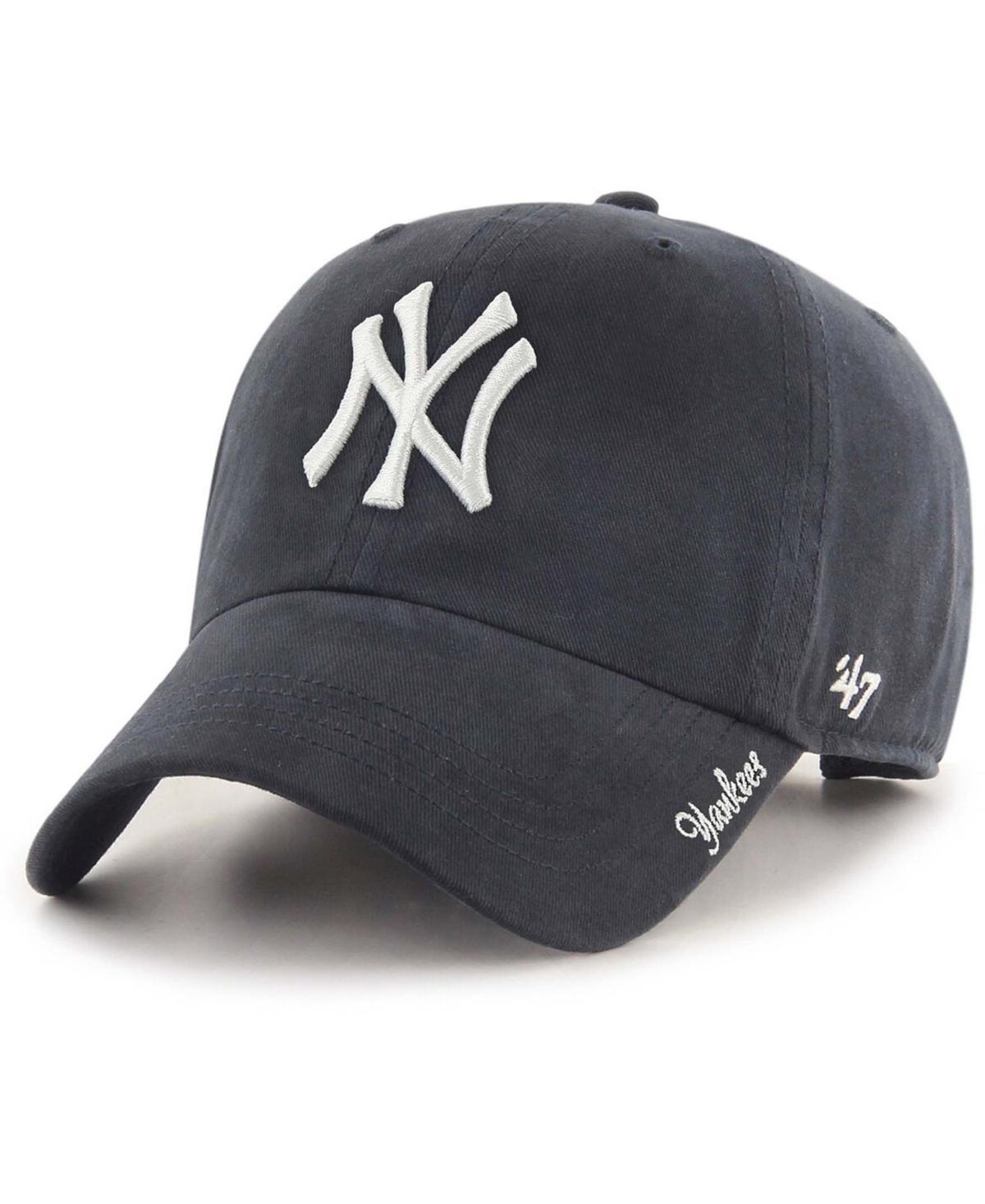 Womens Navy New York Yankees Team Miata Clean Up Adjustable Hat Product Image