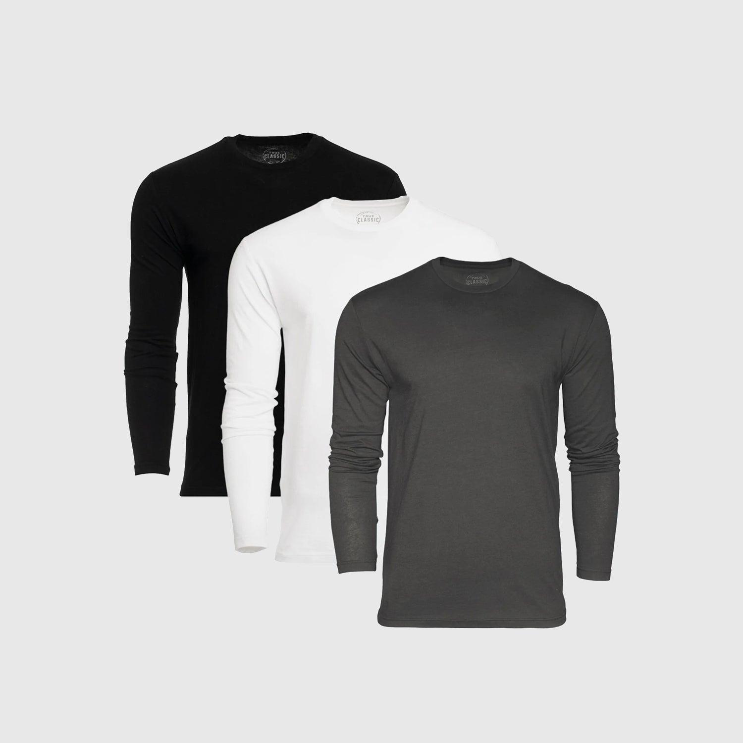 Core Long Sleeve Crew Neck T-Shirt 3-Pack Product Image