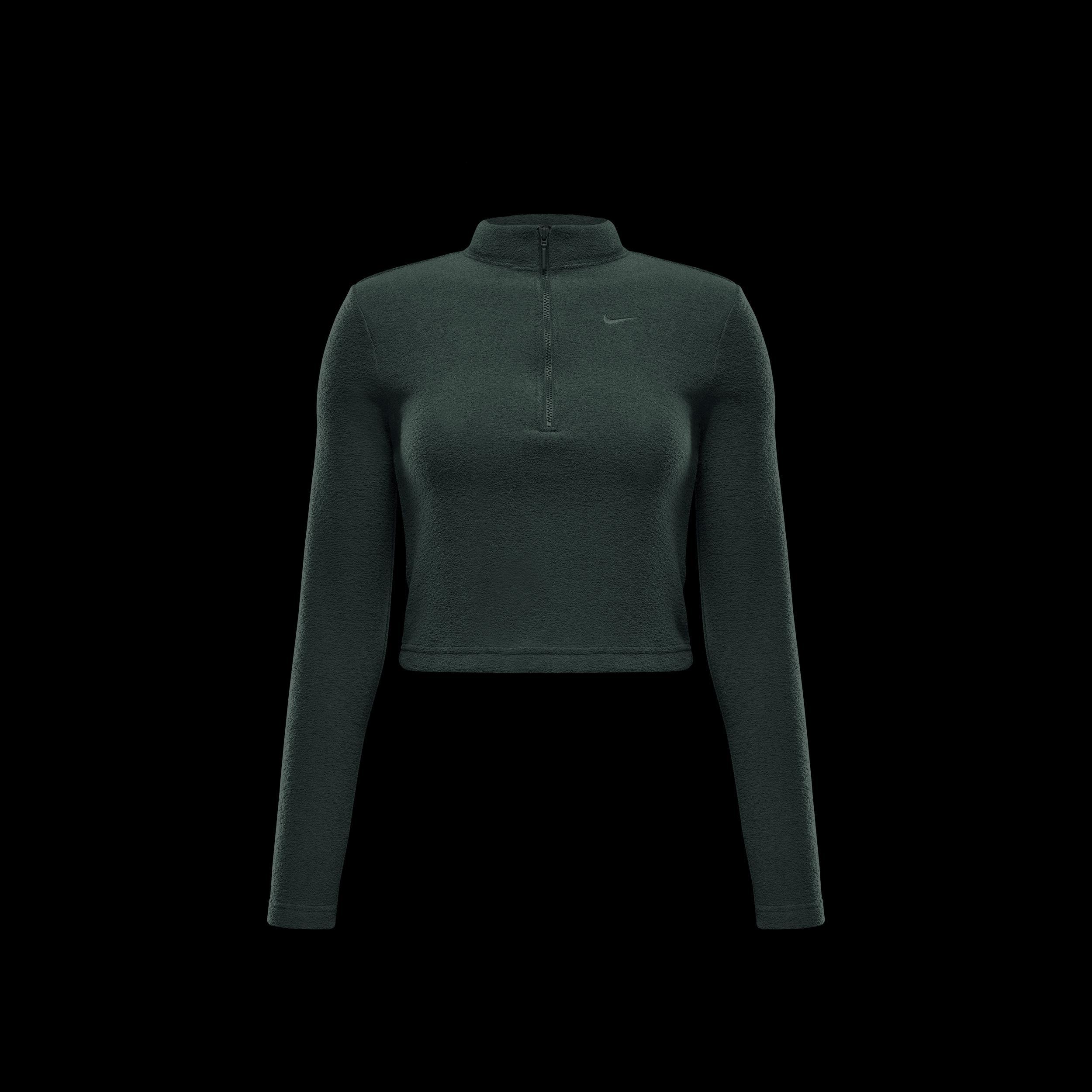 Women's Nike Sportswear Phoenix Plush Slim Long-Sleeve Cozy Fleece 1/2-Zip Top Product Image