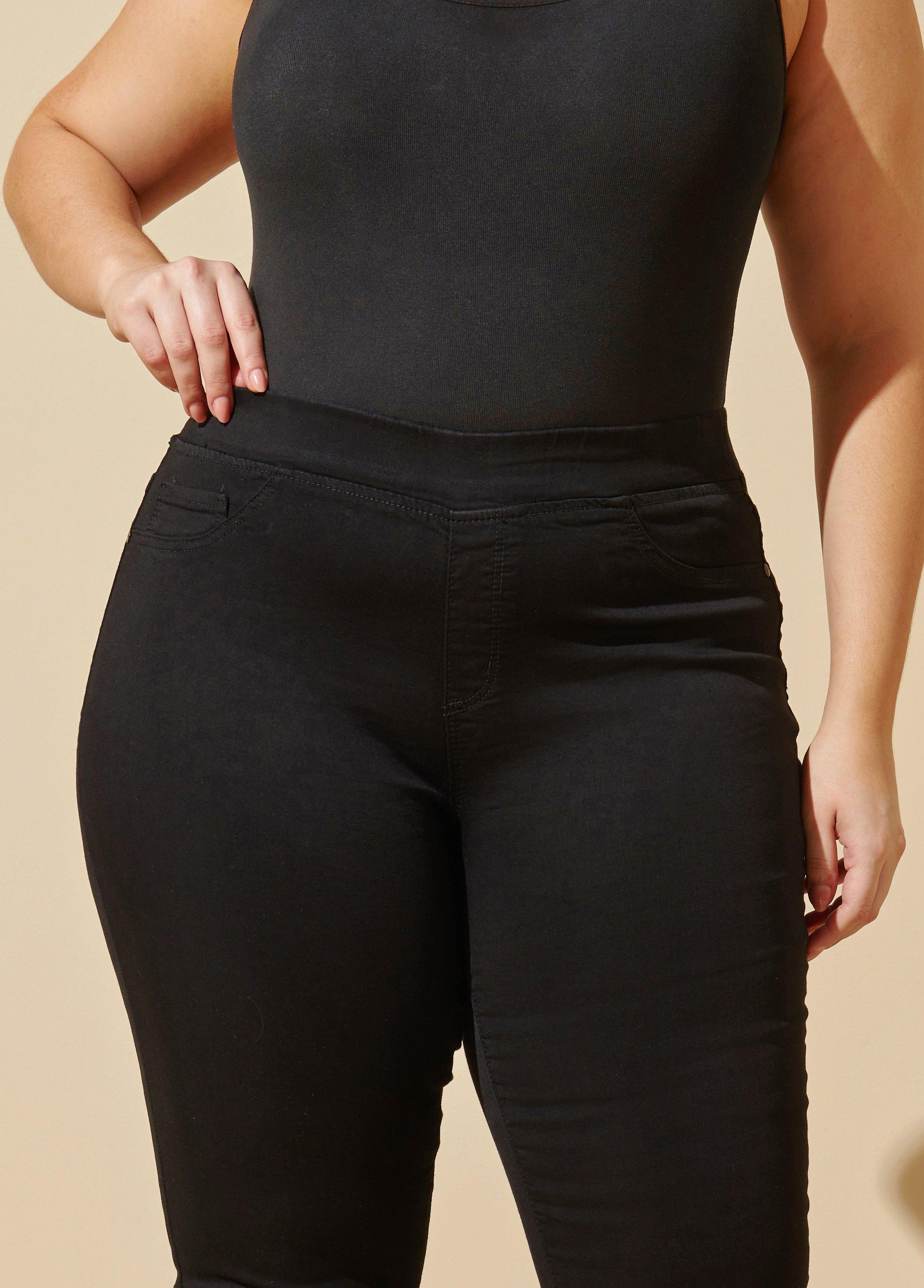 Black Iconic Pull On Jegging Product Image