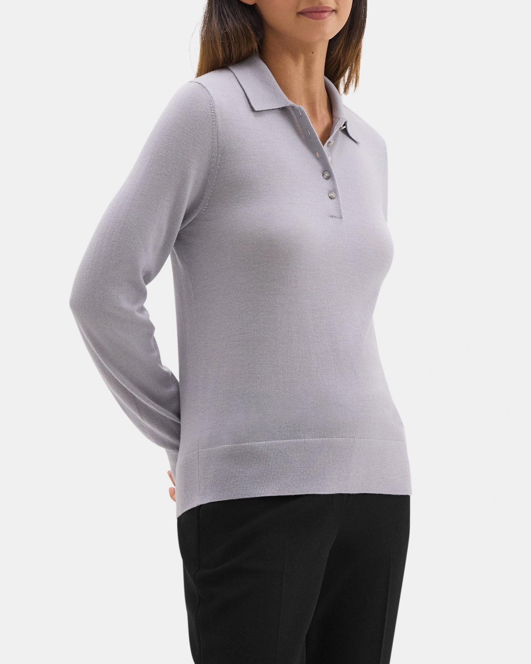 Collared Sweater in Fine Merino Wool Product Image