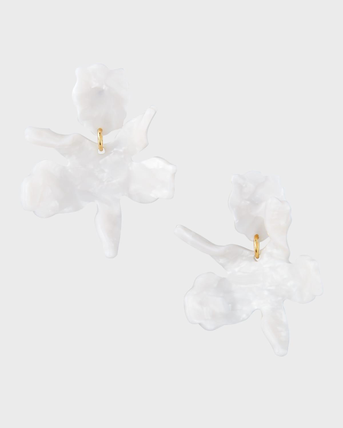 Lele Sadoughi Small Paper Lily Drop Earrings Product Image