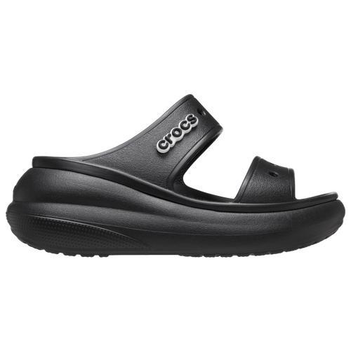 Crocs Womens Crocs Classic Crush Sandals - Womens Shoes Black/Black Product Image