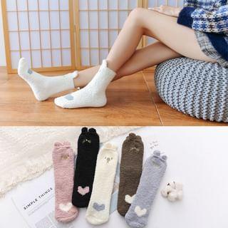 Cat Coral Fleece Socks Product Image