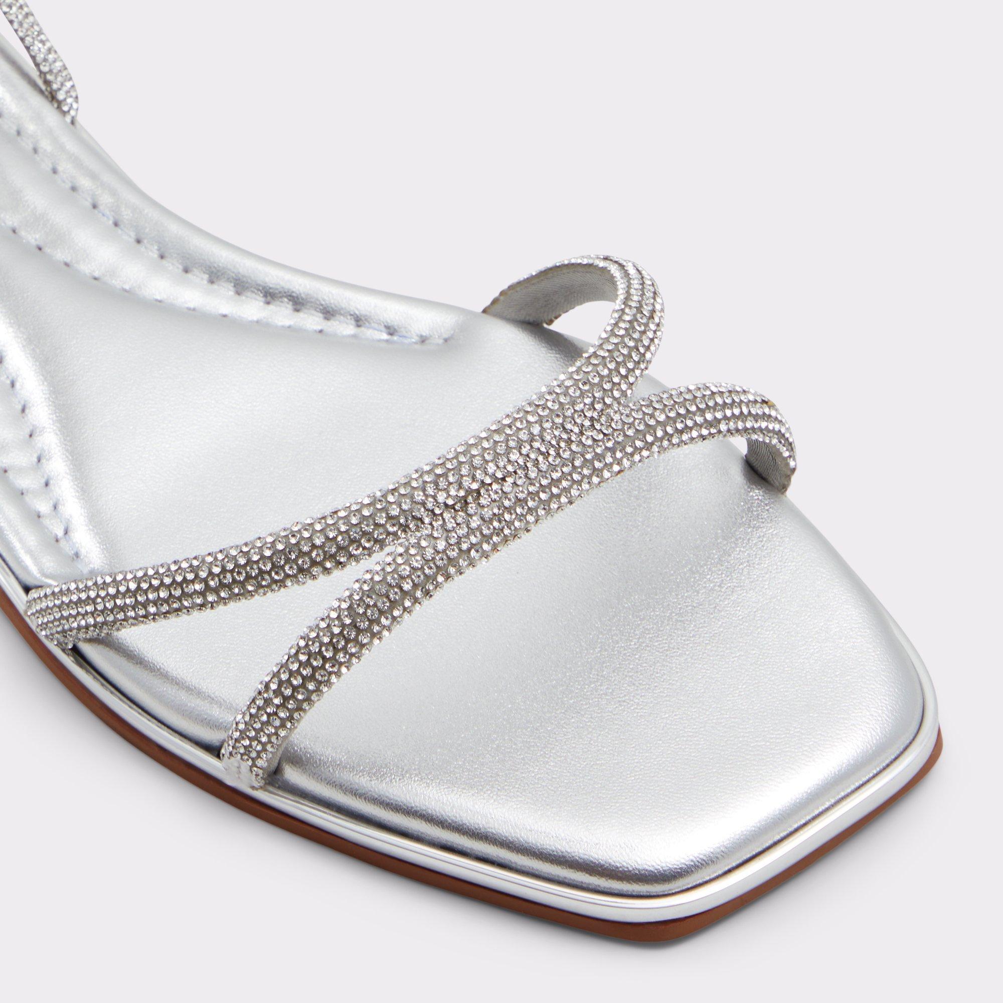 Ghilly Silver Women's Strappy sandals | ALDO US Product Image