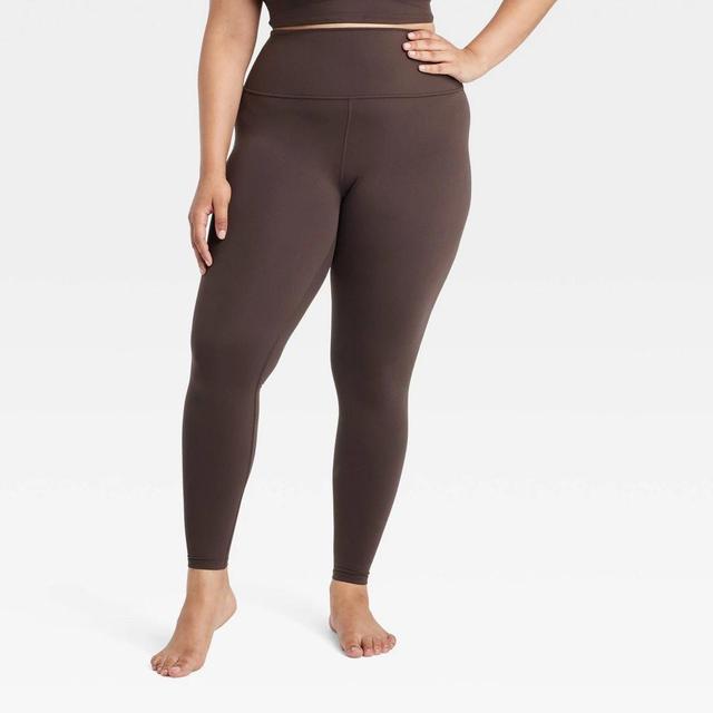 Womens Everyday Soft Ultra High-Rise Leggings - All In Motion Dark Brown 1X Product Image