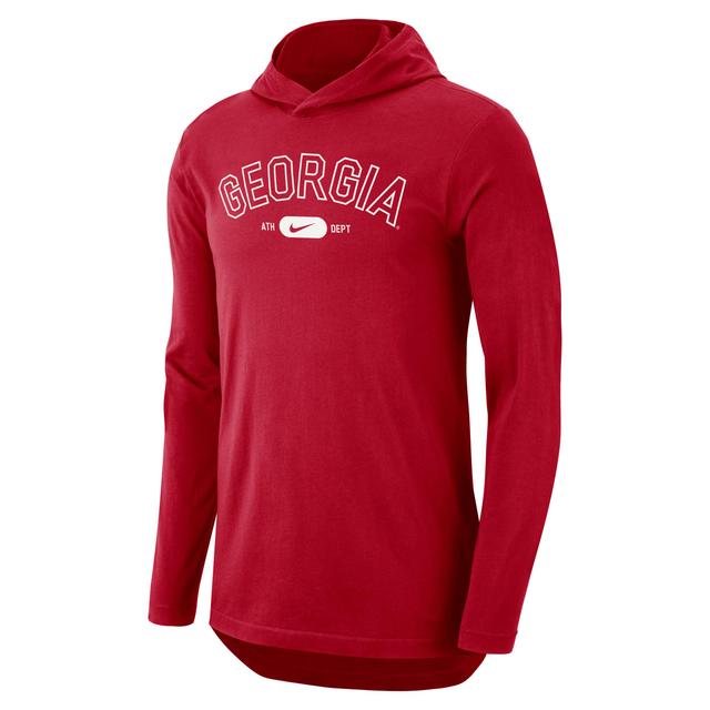 Georgia Nike Men's Dri-FIT College Hooded T-Shirt Product Image