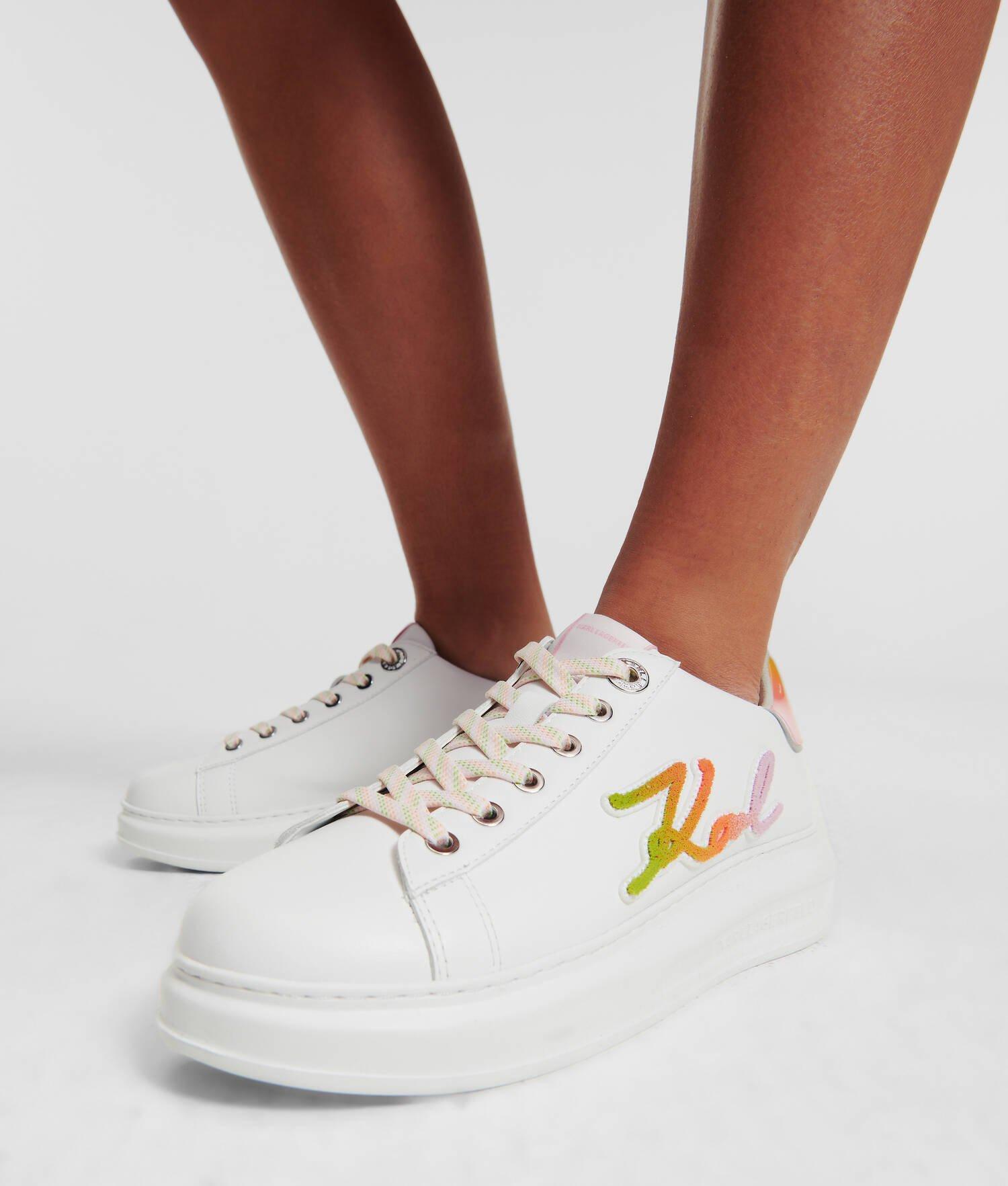 Kapri Embroidered Script Sneakers Product Image