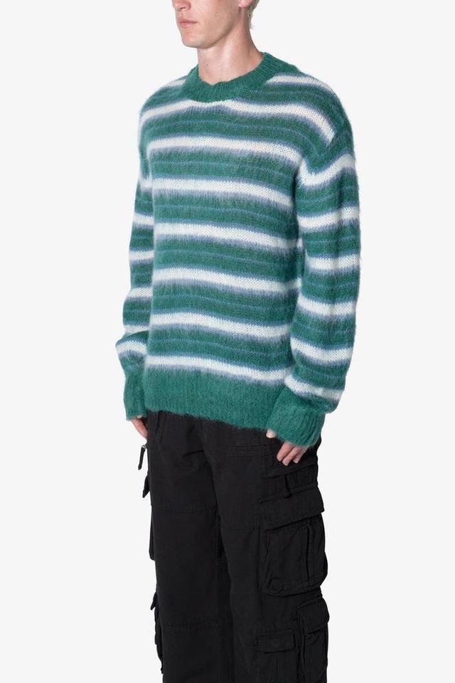 Striped Mohair Sweater - Green Product Image